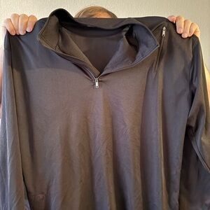 Black Quarter-Zip Pullover
